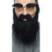 Medieval King Black Moustache, Beard and Eyebrow Set