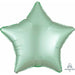 19" Mint Green Satin Luxe Star Foil Balloon