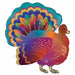32-Inch Glitter Turkey Foil Balloon