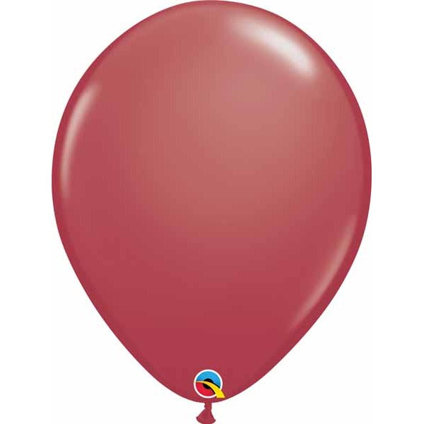 Qualatex 16-Inch Cranberry Latex Balloons, 50 Count