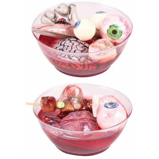 Faux Body Parts in a Bowl Halloween Decoration