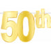 Gold Foil 50th Birthday Streamer