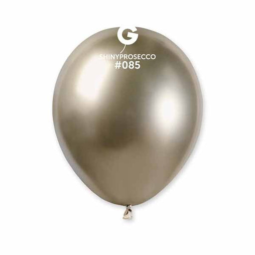 Gemar 5 Inch Shiny Prosecco Latex Balloons, 50 Pack