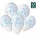 GEMAR 13" MARBLE WHITE LTBLUE INK 50B