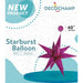 Decochamp 40-Inch Hot Pink Starburst Foil Balloon