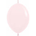 Sempertex Pastel Pink 6-Inch Link-O-Loons Latex Balloons, 50 Count