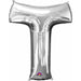34 Inch Silver Letter T Foil Balloon