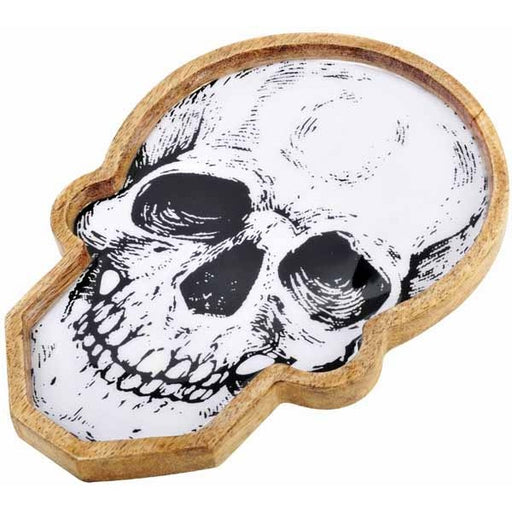 Plat d'Halloween en forme de crâne de 9 pouces