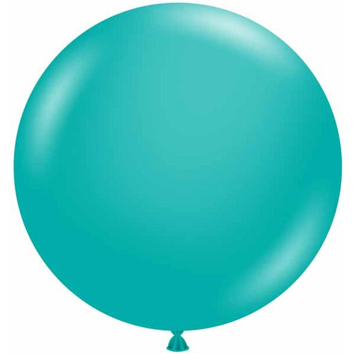 TUFTEX 36-Inch Teal Latex Balloons, 2-Pack