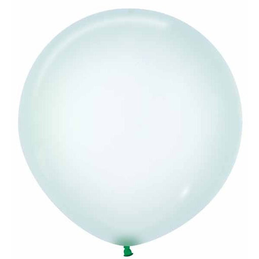 Crystal Pastel Green 24-Inch Latex Balloons, 10 Pack