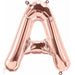 16-Inch Rose Gold Letter A Balloon