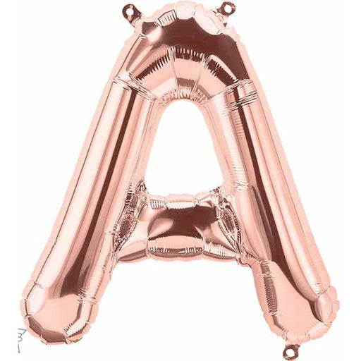 34-Inch Rose Gold Letter A Balloon