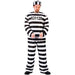 Men's Jailbird Convict Costume, One Size