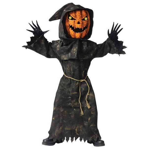 Bobble Head Pumpkin Child Costume, Large 12-14