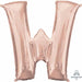 16-Inch Rose Gold Letter W Balloon