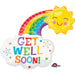 Get Well Happy Rainbow 30" Foil Balloon