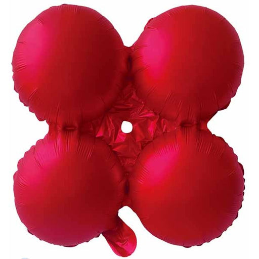 12" Matte Red Quad Arch Foil Balloon