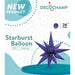 Decochamp Purple Starburst Foil Balloon, 26 Inch