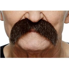 MOUSTACHE BROWN W/RD FLECKS 11CM X 6 CM