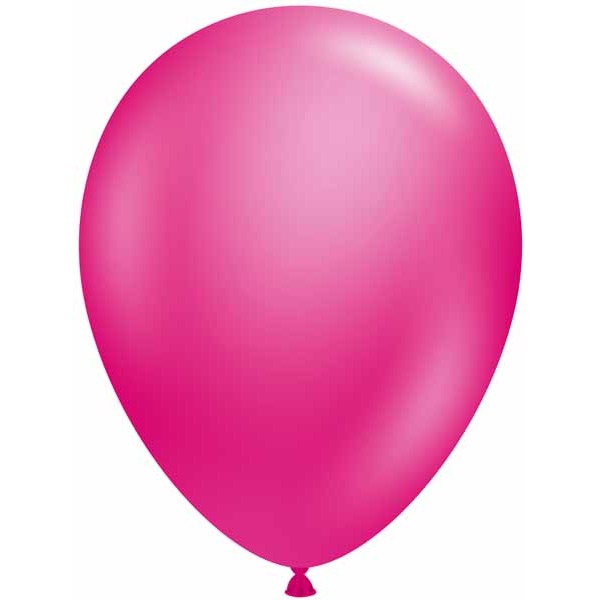 TUFTEX 11-Inch Metallic Fuchsia Latex Balloons, 100 Count