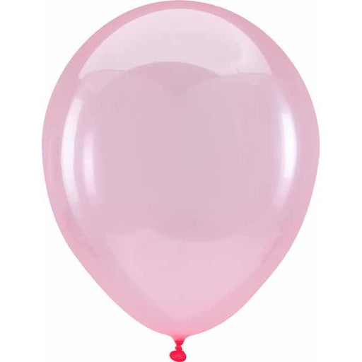 Anagram Crystal Pink 5-Inch Latex Balloons, 100 Count