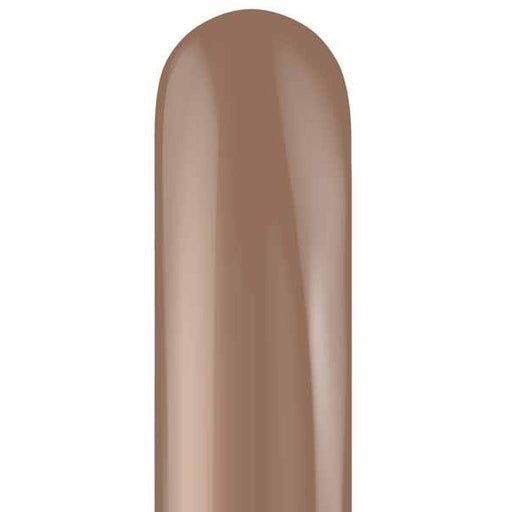 TUFTEX 260 Cocoa Latex Twisting Balloons, 50 Count