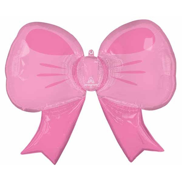 Pink Bow Bliss 30-Inch Shaped Foil Balloon
