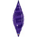 38-Inch Quartz Purple Taper Swirl Foil Balloon