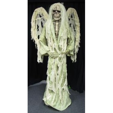 72-Inch Standing Winged Reaper Halloween Decoration, Assorted Colour