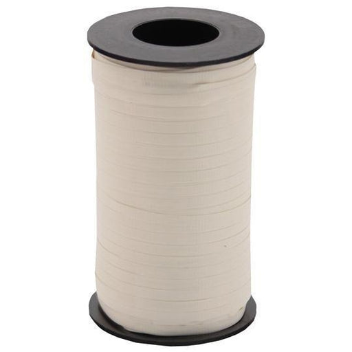Ruban à friser ivoire, 500 yards
