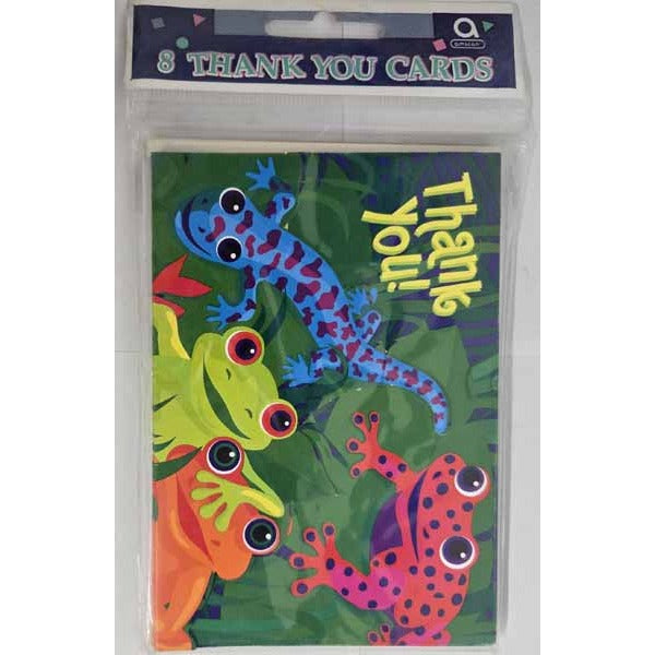 Frogs & Friends Thank You Cards, 8 Pack