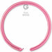 Gemar 160 Metallic Rose #033 Twisting Balloons, 50 Count