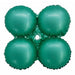 17 Inch Matte Green Foil Quad Balloon