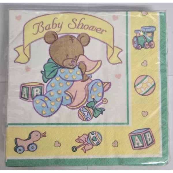 Sweet Dreams Baby Shower Beverage Napkins, 16 Count