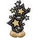 STAR CLUSTER BK/GD 59" AIRLOONZ P70 PKG