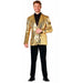 Suitmeister Men's Gold Sequin Blazer, Medium
