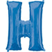 Blue Letter H Balloon, 32 Inch