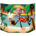 Luau Monkey Photo Prop, 37 x 25 Inches