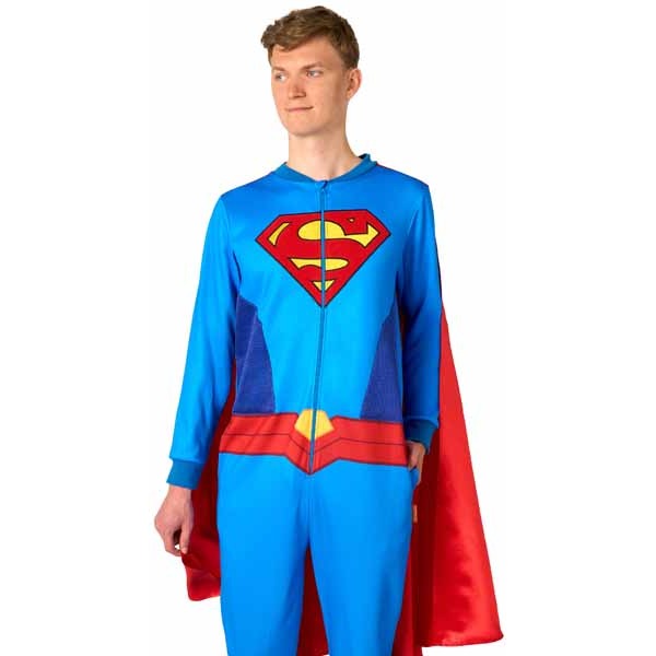 Superman Adult Onesie, Men's 2XL