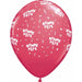 BONNE FETE ALL OVER 12" 50/BAG RED