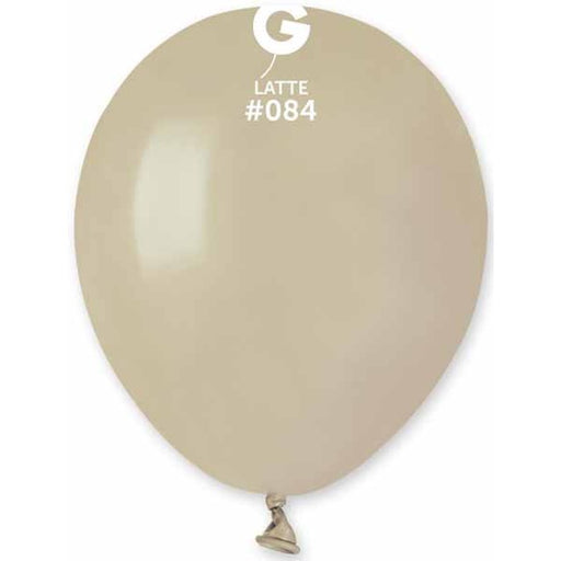 Gemar 5-Inch Latte #084 Latex Balloons, 100 Count