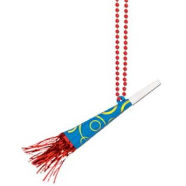 Party Beads with Horn, Assorted Colors