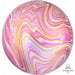 Pink Marblez Orbz XL Foil Balloon, 16 Inch