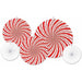 Peppermint Accordion Paper Fans, 5 Pack