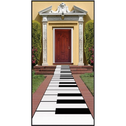 Piano Keyboard Table Runner, 24 Inches x 10 Feet