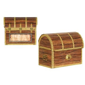 Pirate Treasure Chest Boxes, 4 Pack