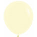 Sempertex Pastel Matte Yellow 18-Inch Latex Balloons, 25 Count