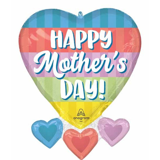 27" Happy Mother's Day Color Block Bliss Foil Balloon