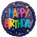 Bold Birthday 18-Inch Round Balloon