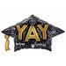 30-Inch Grad Cap Words Foil Graduation Balloon